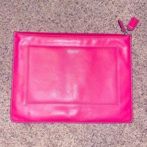 Coach Darcy Leather Tech Pouch